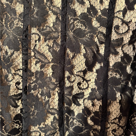 Metaphor Black and Gold Floral Midi Dress - Picture 4 of 5